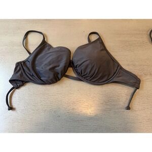 black underwire BILLABONG   swimsuit bikini top size DD cup